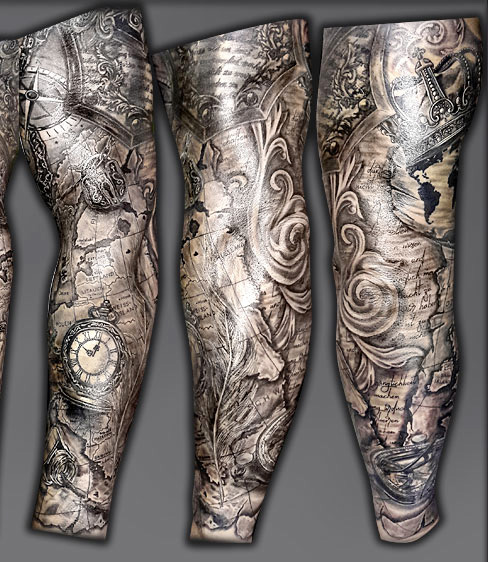 tattoostudio graz maori auge sleeve brust 